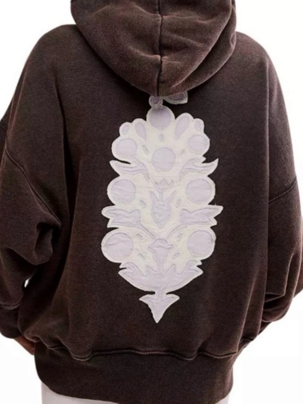 Free People Movement SPRINT TO THE FINISH EMBROIDERED LOGO HOODIE XS